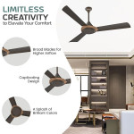 Polycab Superb Neo 1200mm Star Rated, High Air Delivery Ceiling Fan For Home |100% Copper, Corrosion Resistant G-Tech Blades, Saves up to 33% Electric