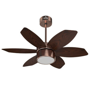 Polycab Superia SP03 Super Premium 800 mm Underlight Designer Ceiling Fan With Remote, Built-in 6 Colour LED Light and 2 years warranty (Antique Copp