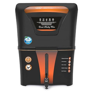 AQUA D PURE 4 in 1 Copper RO Water Purifier with 10 Stage Purification Filtration, UV, UF, TDS Adjuster and 12 Liter Large Storage Tank, Suitable for