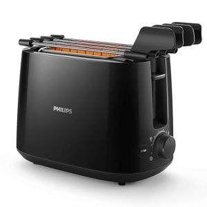 Philips Daily Collection HD2583/90 600-Watt 2 in 1 - Toaster and Sandwichmaker (Black)