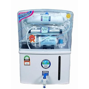 Aqua Nature Aqua Grand Plus Domestic Water Purifier RO 12Liter(RO+ LED UV+ COPPER WITH ALKALINE+ HIGH TDS MEMBRANE+ TDS CONTROLLER)||20LPH Output||use