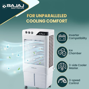 Bajaj DMH 90 Neo 90L Desert Air Cooler for home with DuraMarine Pump, 1 Year Warranty, Hexacool & TurboFan Technology, Ice Chamber, 90-Feet Air Throw